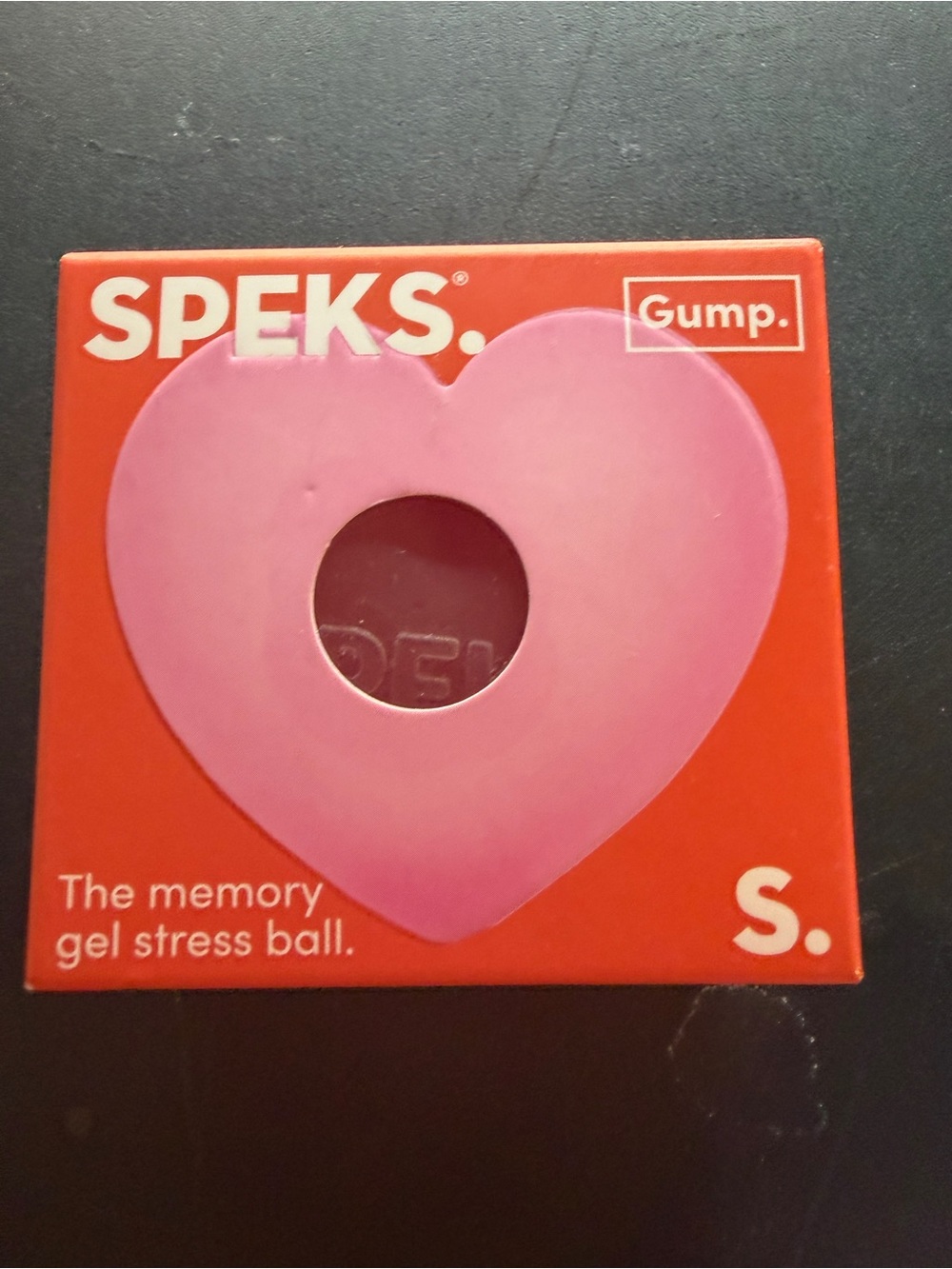 New Speks Gump Limited & Rare Pink Heart Squishy Squeeze Fidget Toy Viral